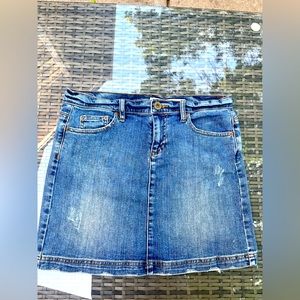 DKNY Denim Mini Skirt
